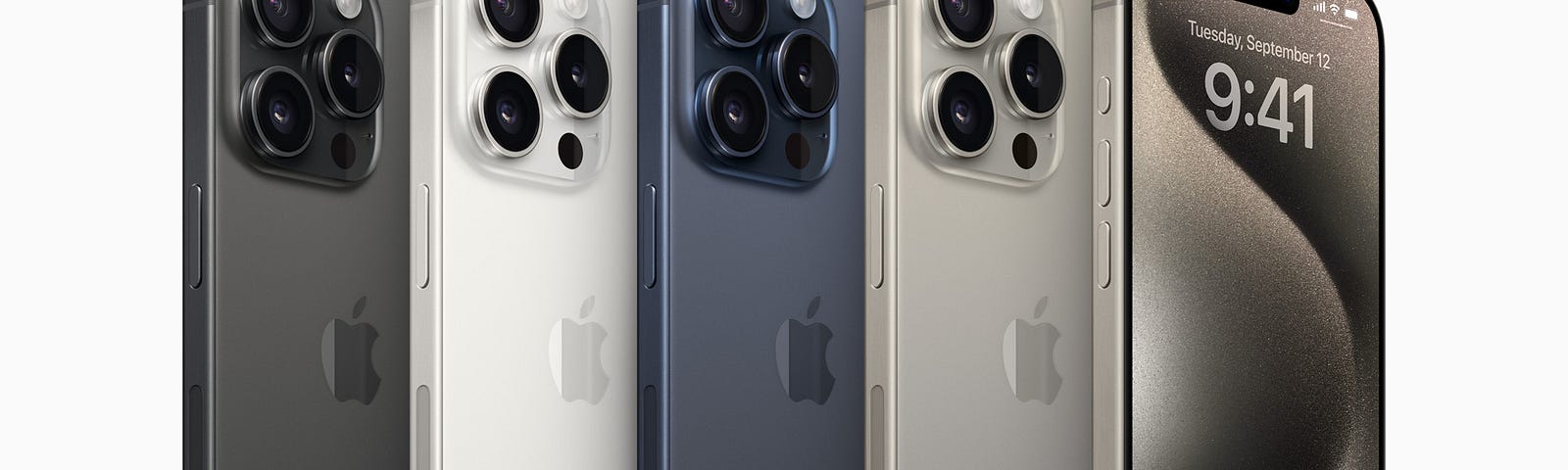 The iPhone 15 Pro lineup.