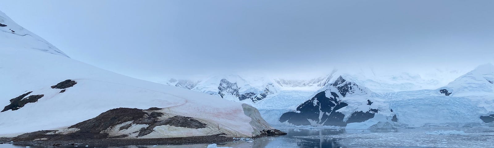 PHOTO OF Antarctica ice and water