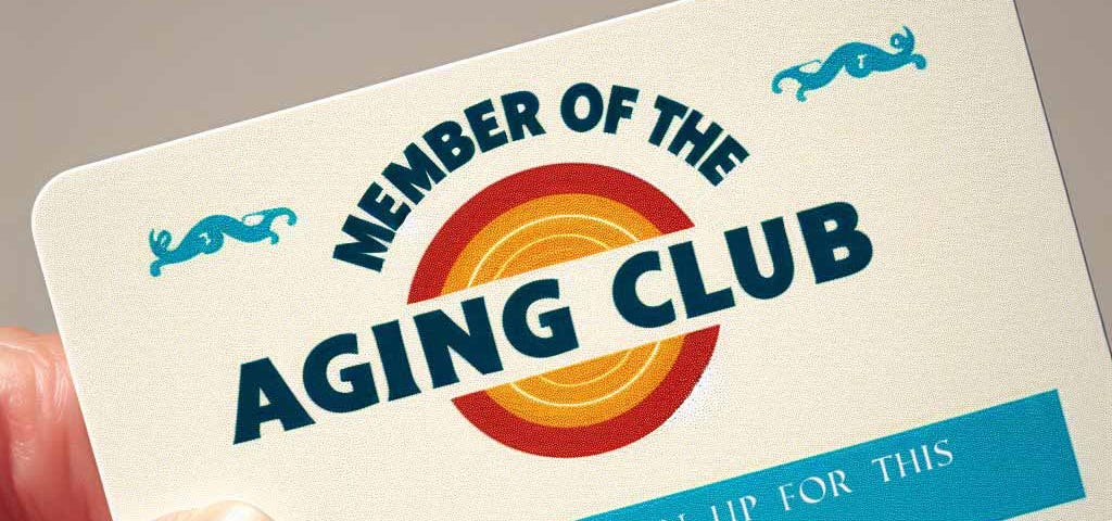 Membership card for the Aging Club