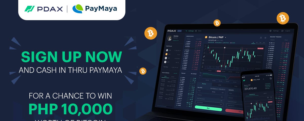 Win PHP 10,000 worth of bitcoin when you cash in using PayMaya at PDAX.