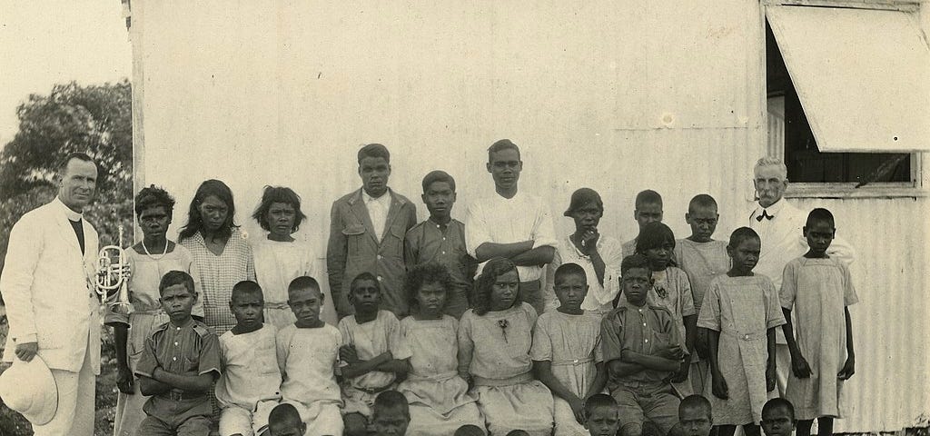 Stolen Generation children at the Kahlin Compound in Darwin, Northern Territory, Australia in 1921
