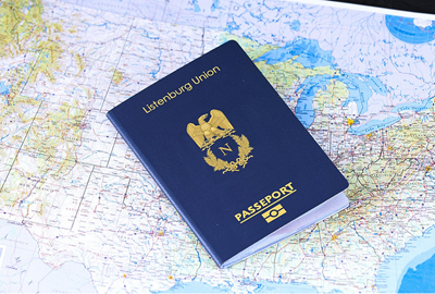 Image of a fake passport
