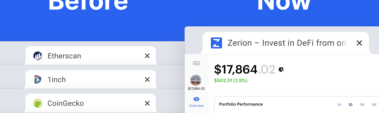 Zerion is the decentralized Coinbase