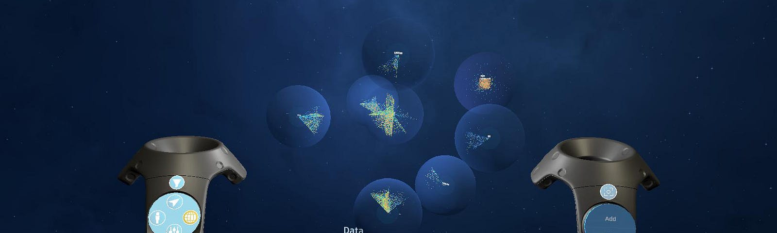 Screenshot from the Virtual Data Cosmos