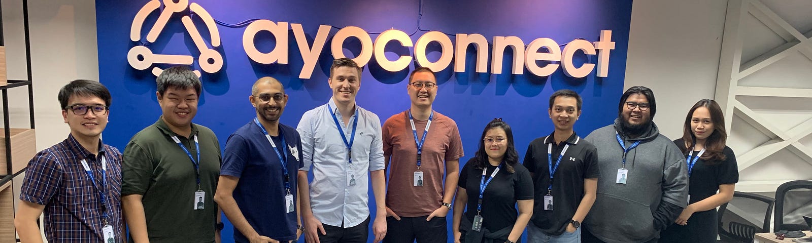 Ayoconnect team, after the rebranding in Aug 2020
