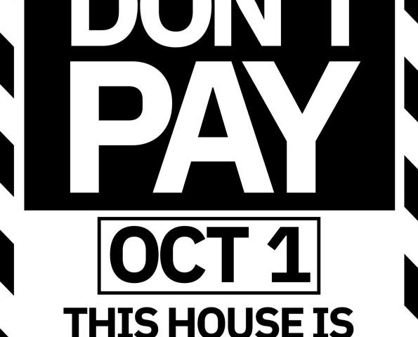 IMAGE: A window poster proposed by Don’t Pay UK, a civil disobedience movement in the United Kingdom