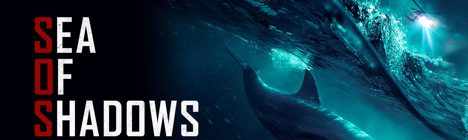 Vaquita porpoise under water on cover of Sea of Shadows film poster