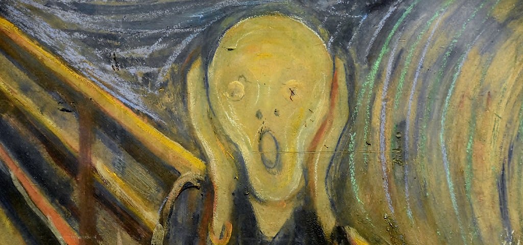 Classic art piece “The Scream” by Edward Munch