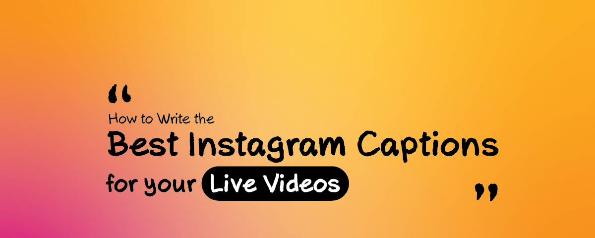 Instagram Live captions