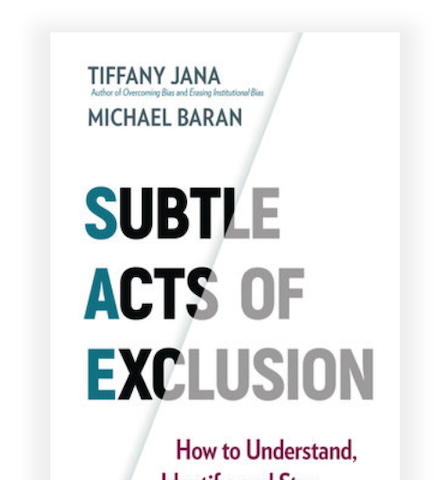Book cover, Subtle Acts of Exclusion