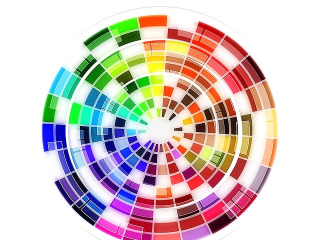 Illustration of colour wheel