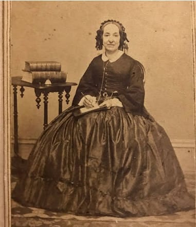 Sepia-toned photo of Elizabeth Packard.