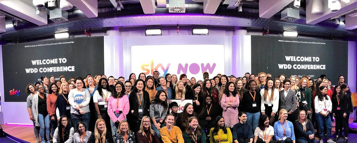 Attendees at Women Driven Development Conference 2020, Sky HQ, London