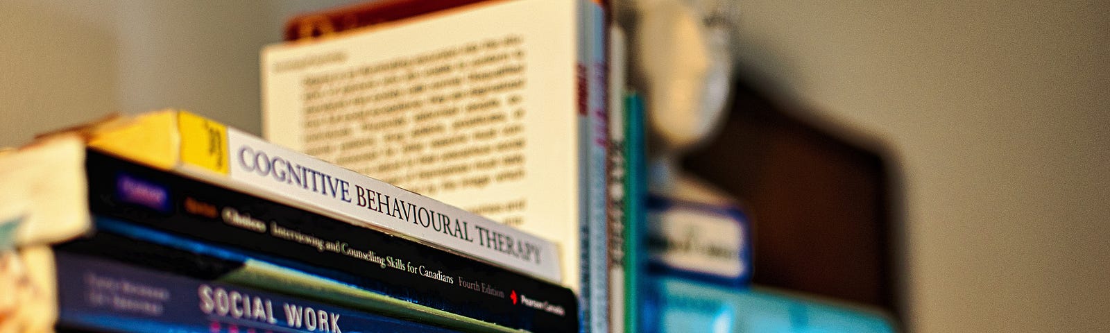 A therapist bookshelf. Photo by Ryan Gagnon on Unsplash