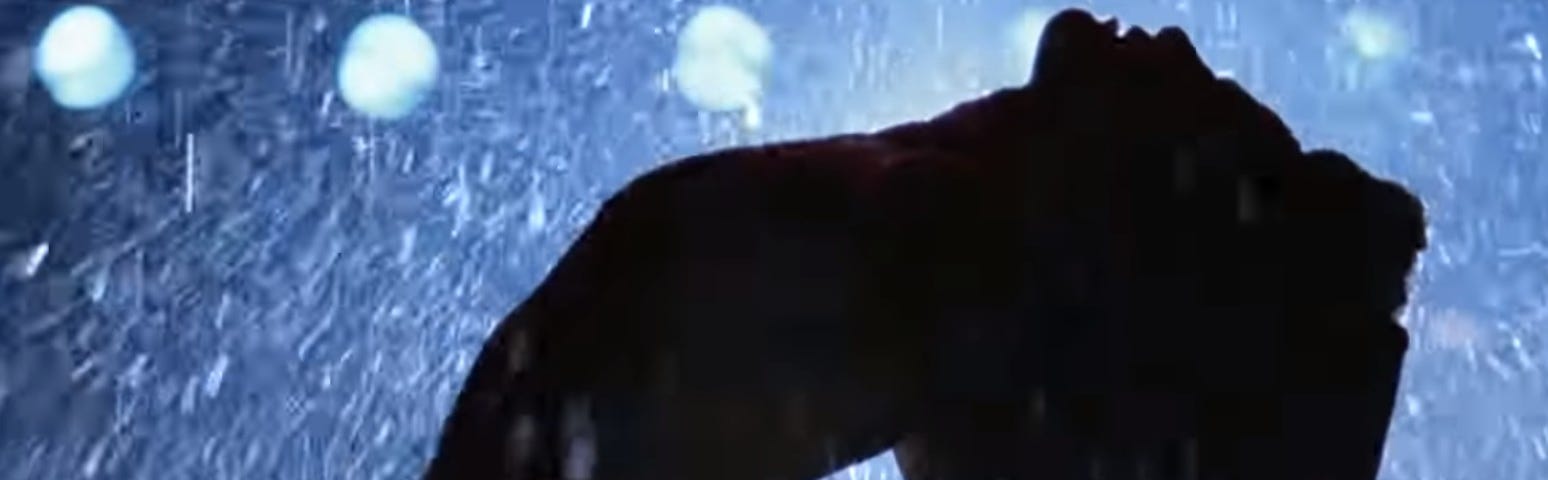 Screenshot of Alex’s water bucket dance routine. Flashdance © 1983 Paramount Pictures