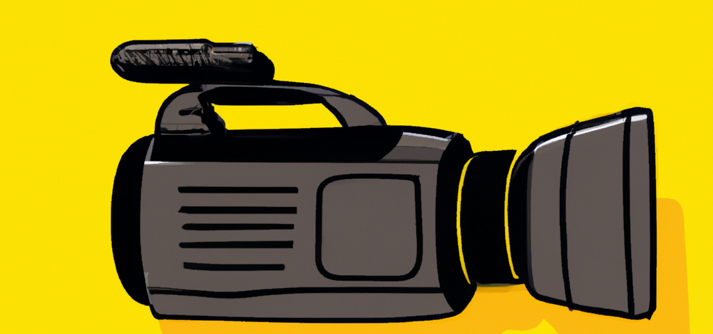 Digital illustration of a video camera