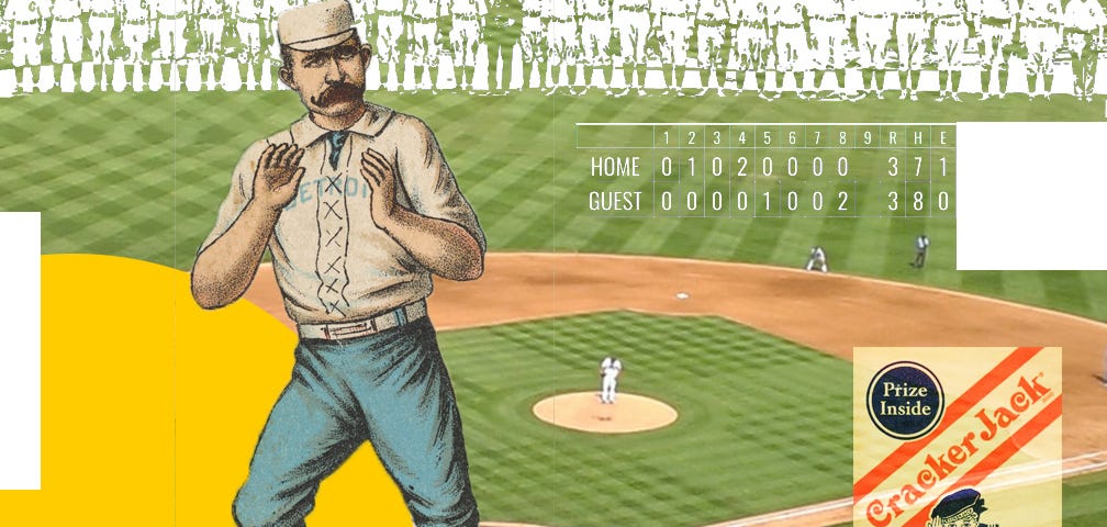 Baseball themed collage