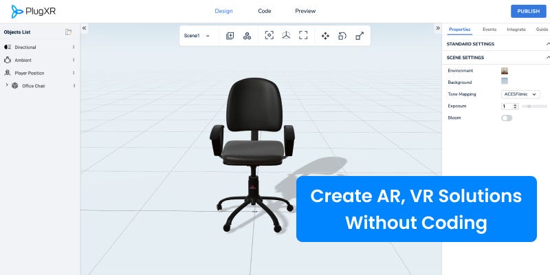 Create AR VR Solutions without coding