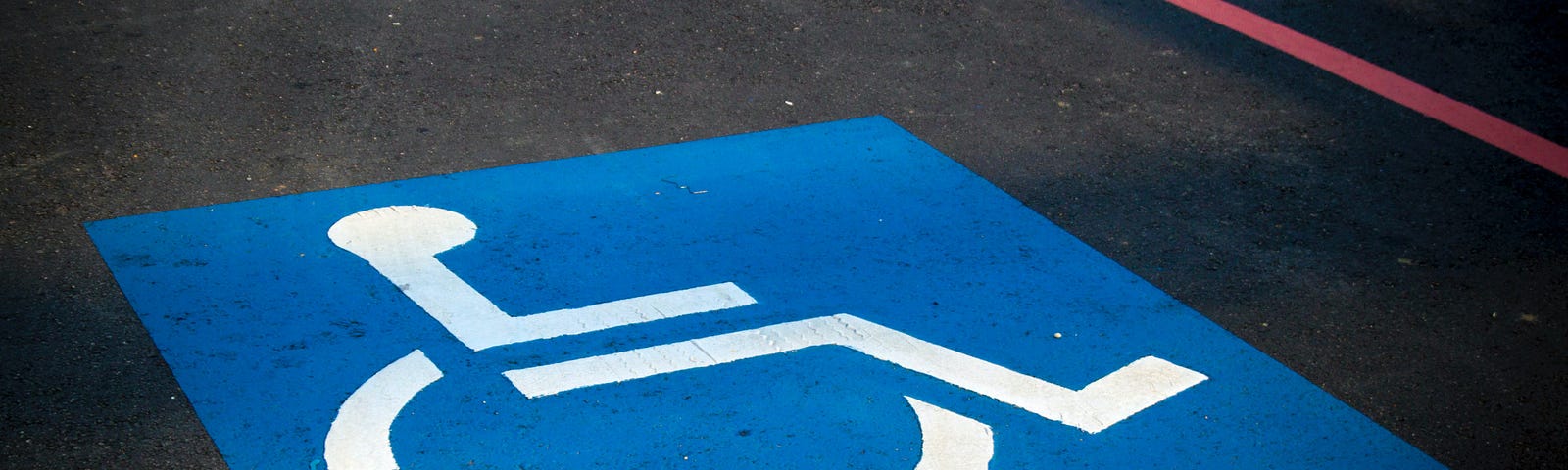 Reserved disabled parking spot