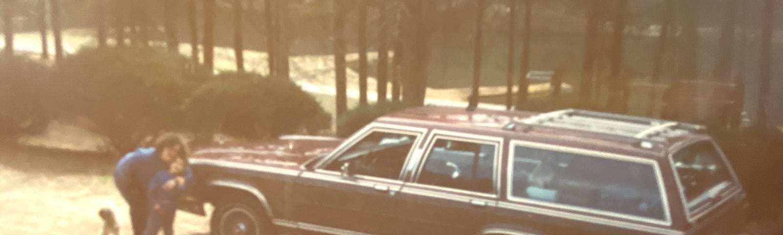 1984 Station Wagon with fake wood on the sides.