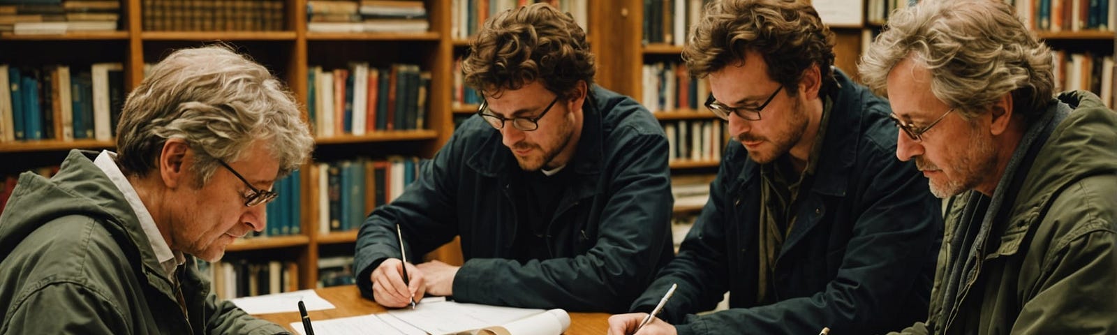 Poets busy writing