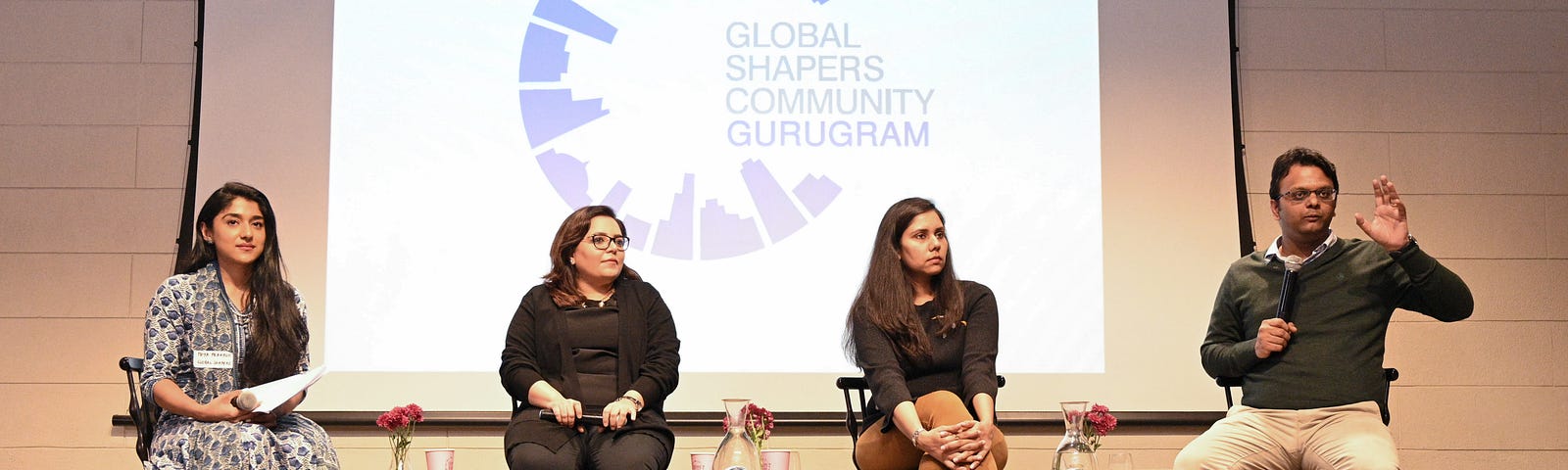 Left to right: Priya Prakash, Annu Talreja, Shweta Singh and Arnab Kumar.