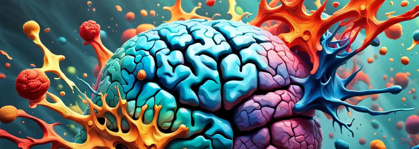 artistic impression of human brain