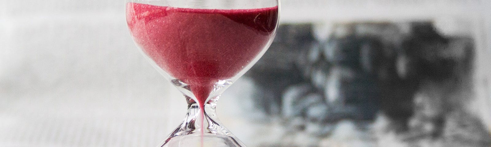 A sand clock.