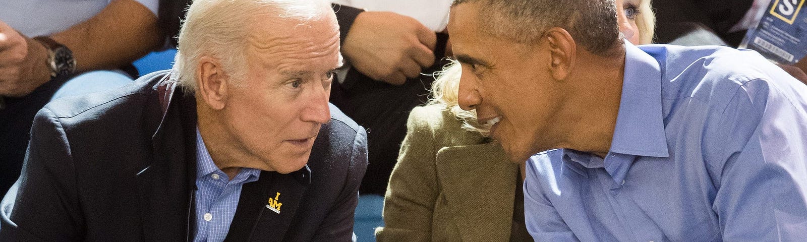 President Joe Biden and former President Barack Obama.