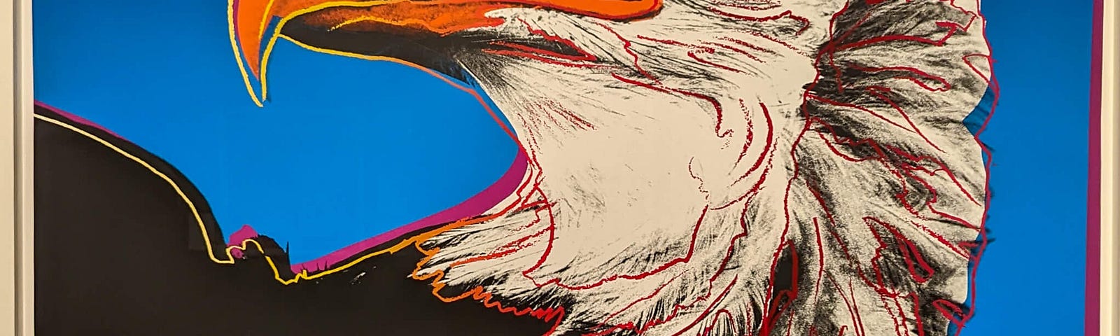 Picture of painting by Andy Warhol — Animals series — bald eagle