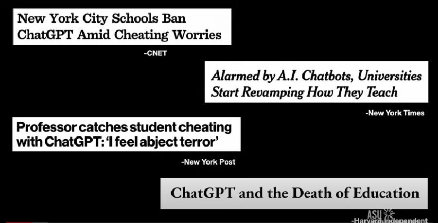 ChatGPT and education