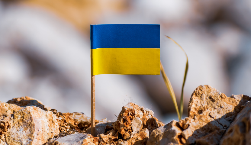 Image of Ukraine’s flag.