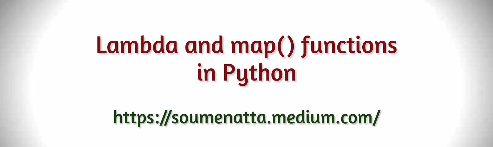 Lambda and map() functions in Python