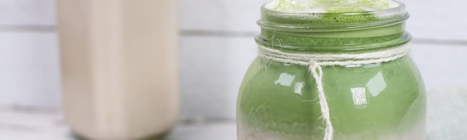Easy and delicious iced matcha tea latte.