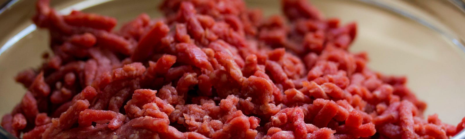 A bowl of ground beef