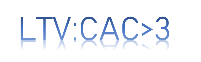 LTV:CAC>3