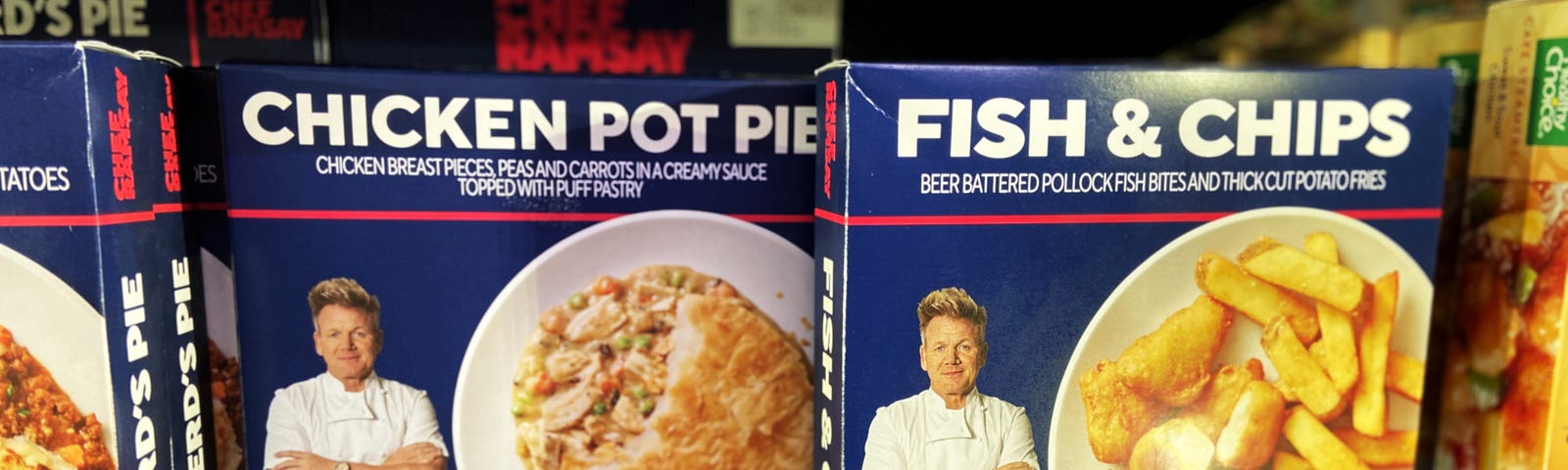 Gordon Ramsay Frozen Meals at Walmart.