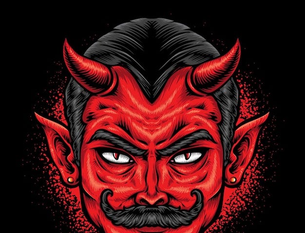 Satan visits New York City after U.N. Chief said “Humanity Has Opened The Gates To Hell” The Devil is wearing a fashion-forward, red skintight suit with prominent horns