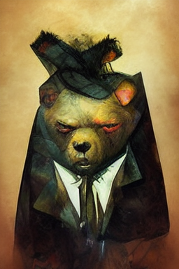 mafia teddy bear, funny