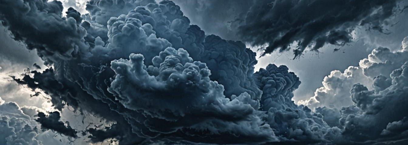 Storm clouds scene