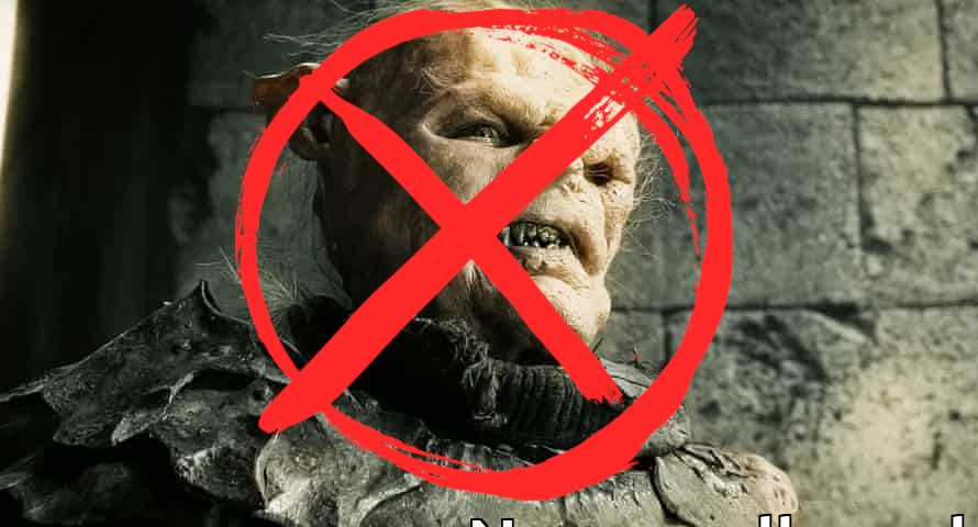 An ORC with a -NO- Sign on top representing that we won’t accept bad VCs (Orcs)