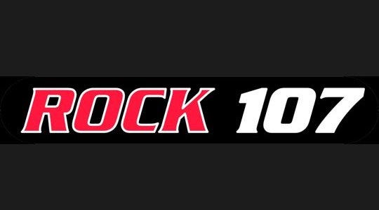 Logo or Rock 107 radio station, WEZX
