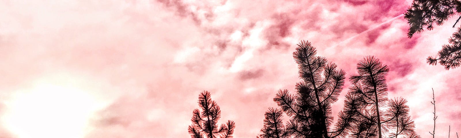 a photograph of South Lake Tahoe, the sky is full of clouds and pinkish colours
