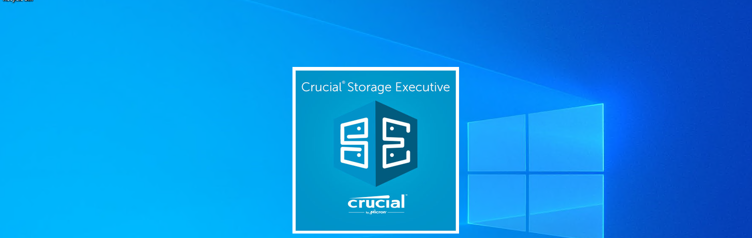 Crucial Storage Executive的啟動顯示畫面