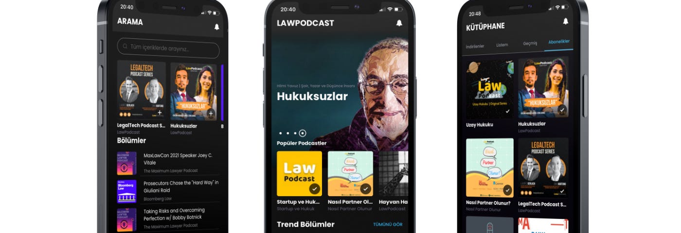 LawPodcast App Uygulaması