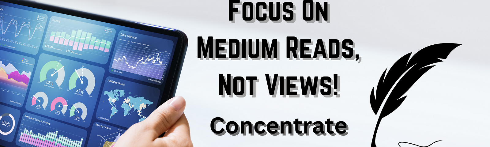 focus on medium reads and comments