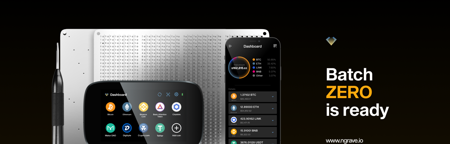NGRAVE starts shipping the first EAL7 certified crypto hardware wallet: NGRAVE ZERO.