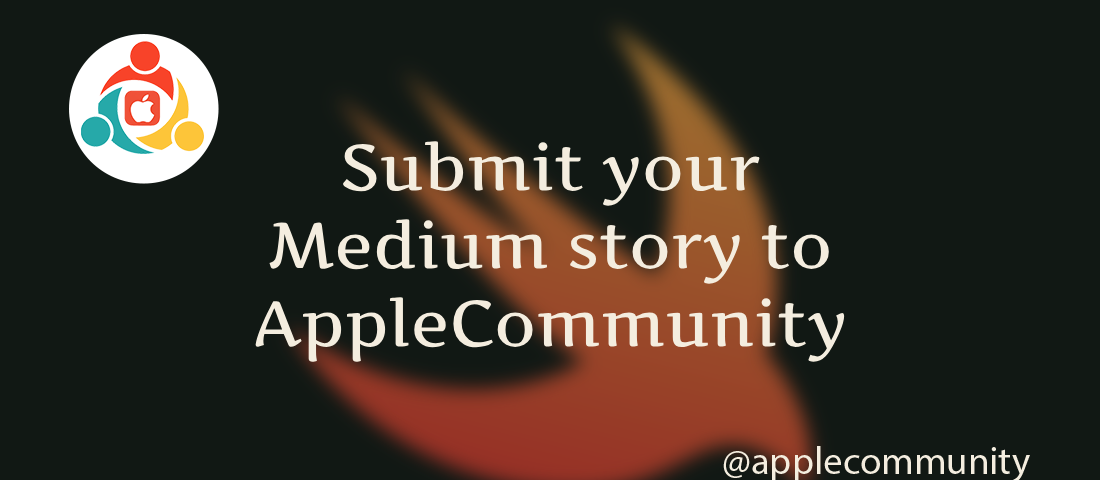 Submit your Medium story to AppleCommunity