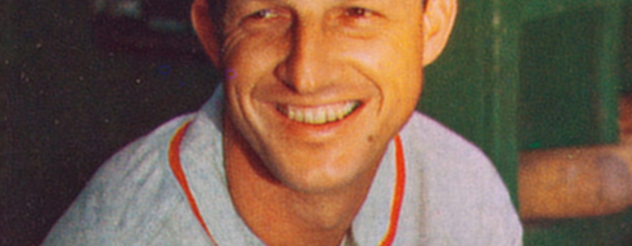 Photo of Stan Musial from a Bowman Gum baseball card