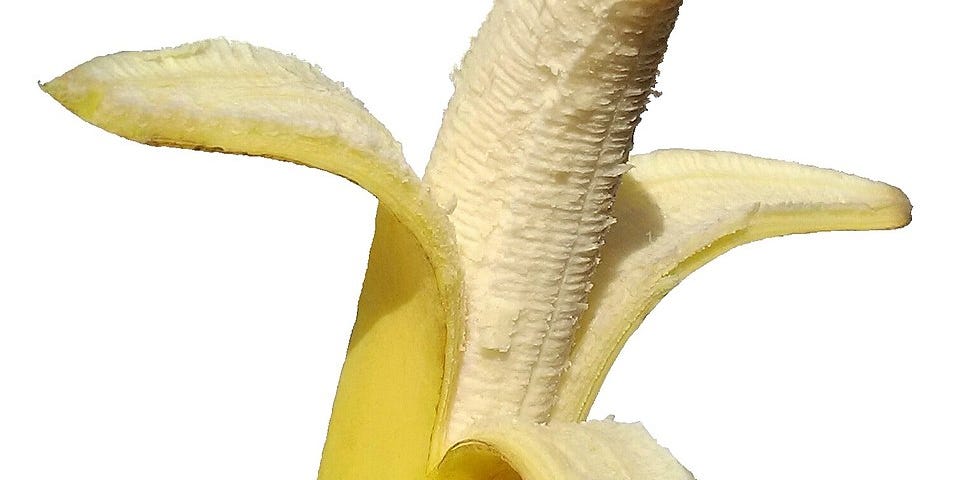 wikimedia commons image from https://commons.wikimedia.org/wiki/Banana#/media/File:Banana_on_whitebackground.jpg